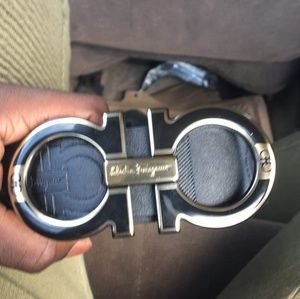 Black Ferragamo Belt